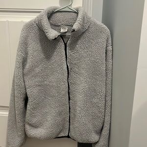 Victoria Secret Pink full zip Sherpa jacket